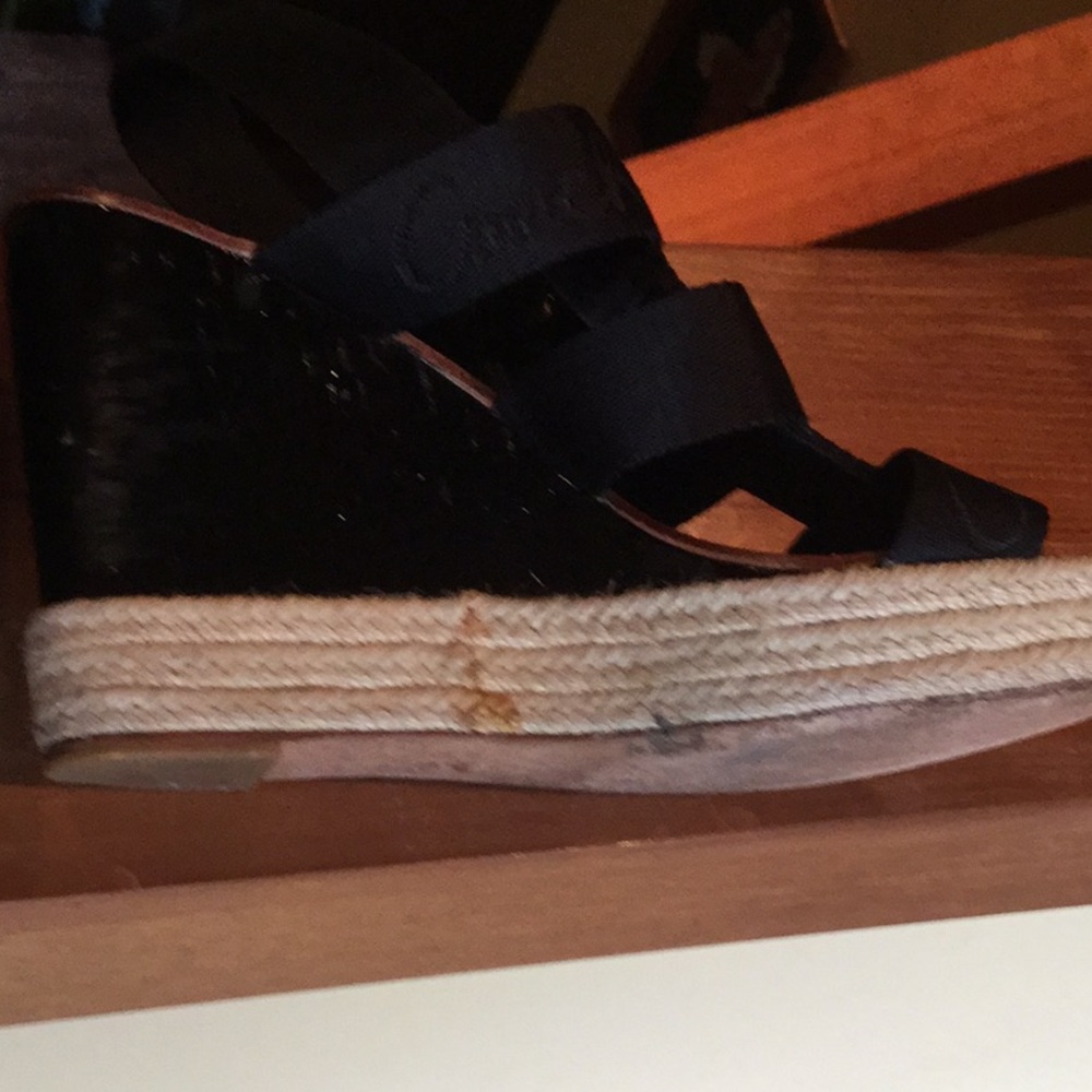 Coach High wedge heel sandal brunch chic travel mother day brunch shopping walk - Picture 8 of 13